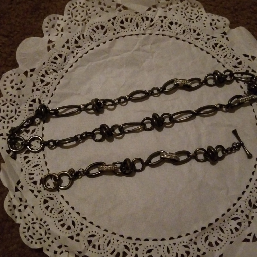 Fossil necklace with matching Bracelet